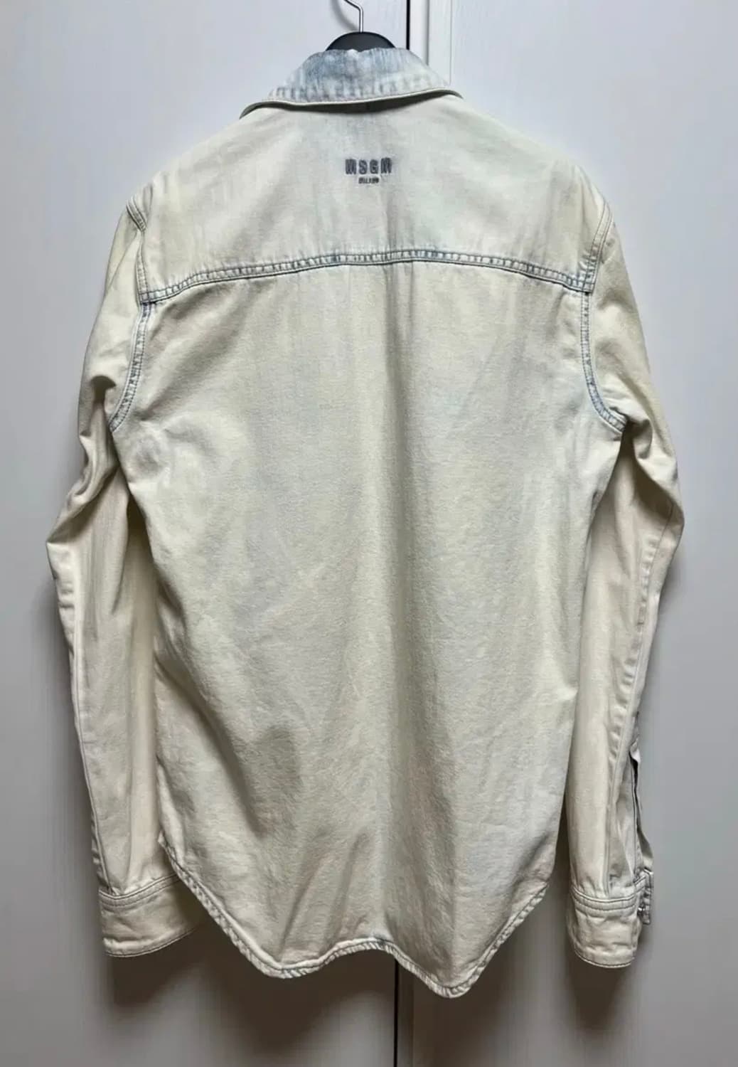 msgm 로고 데님 셔츠 상품이미지5