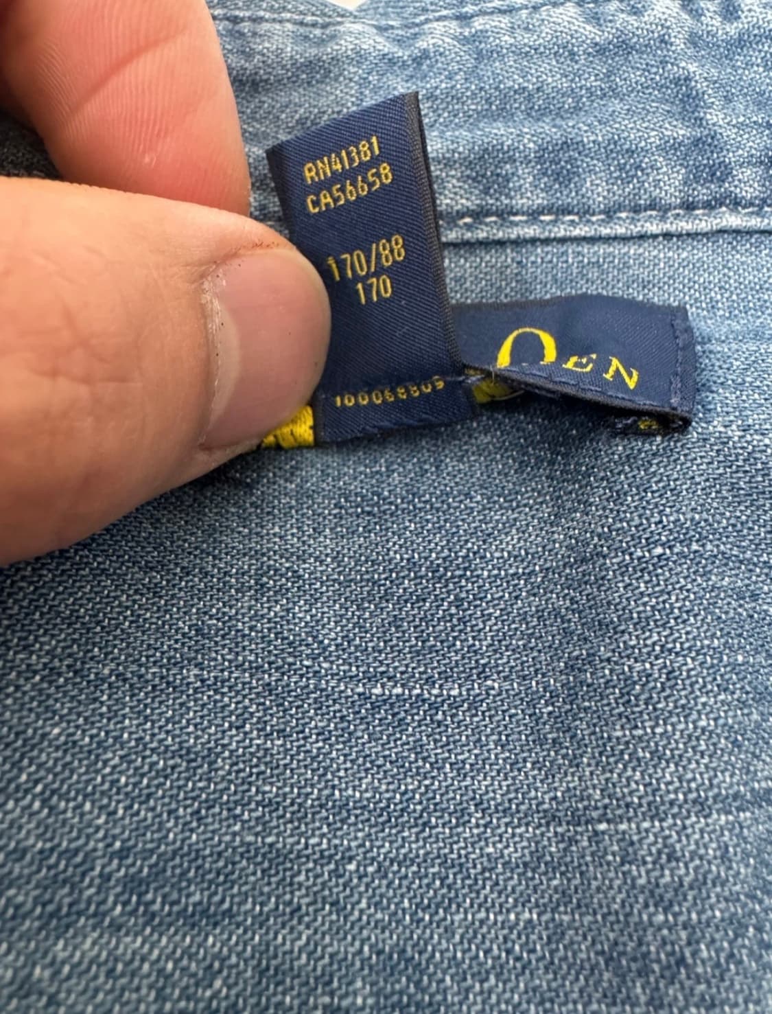 폴로 랄프로렌 데님 셔츠 XL(18~20) 상품이미지5