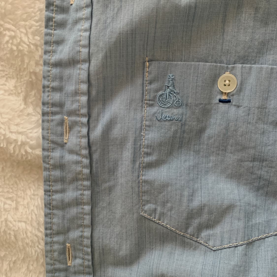 빈폴진스 BEANPOLE JEANS 빈티지 연청 셔츠 상품이미지7