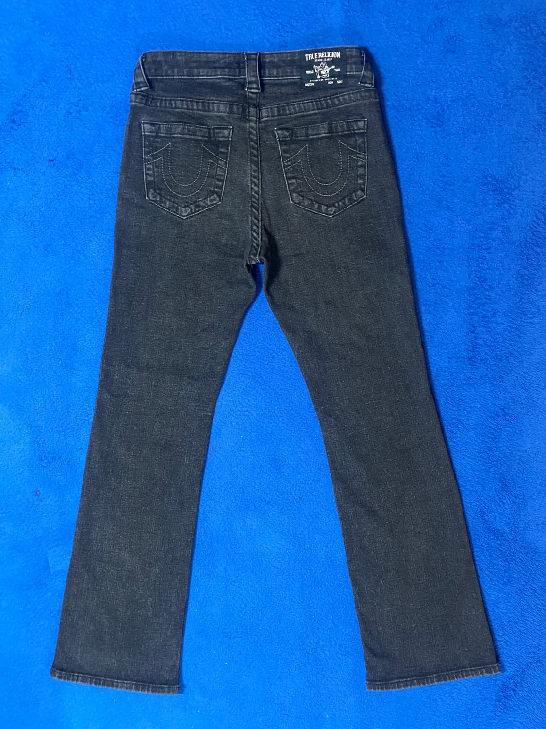 TrueReligion 트루릴리젼 블랙 워싱 데님 바지 28 상품이미지4