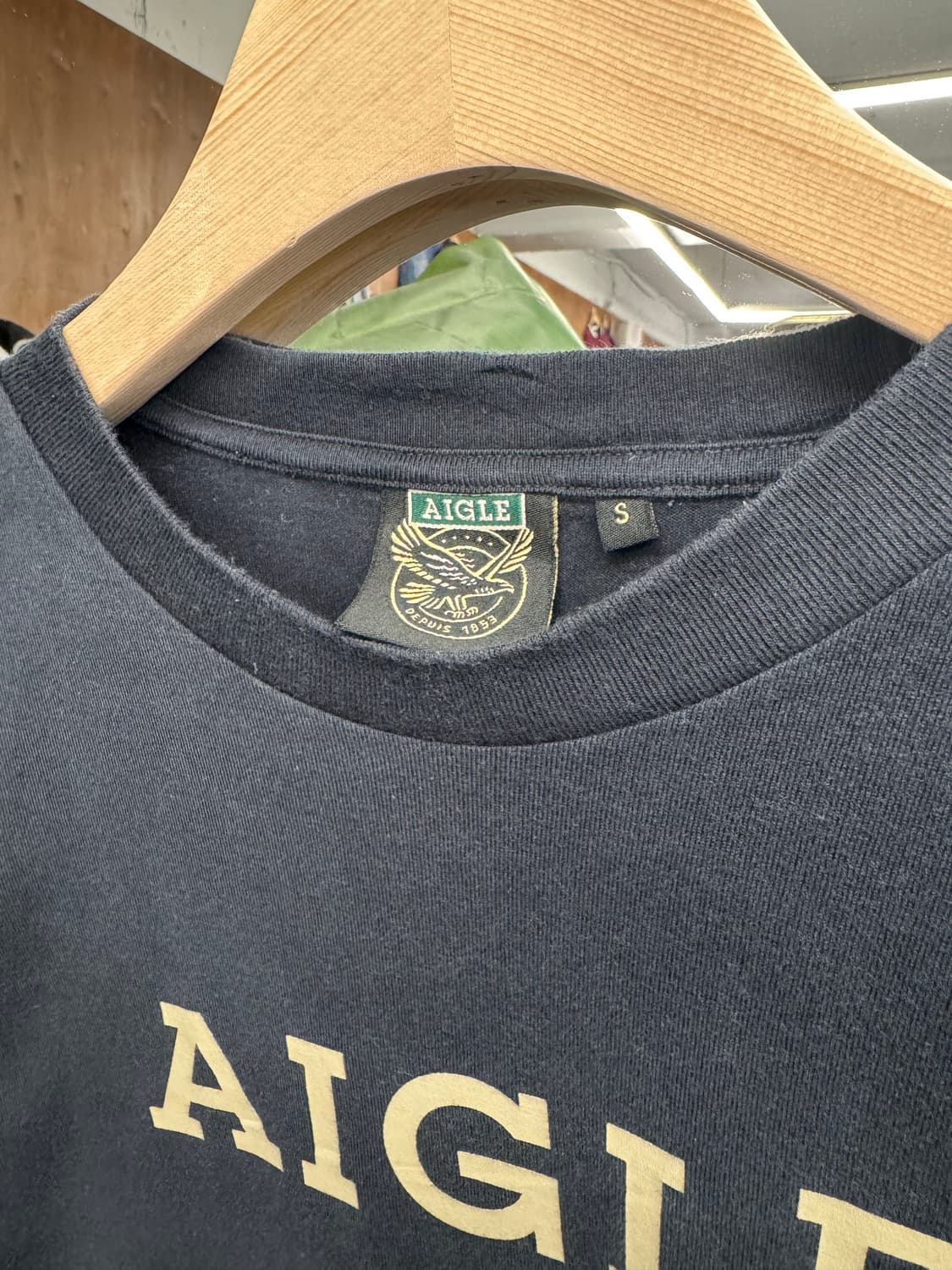 AIGLE 빈티지 프린팅 반팔티 상품이미지3