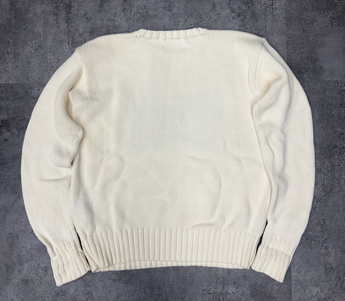 90s 폴로 랄프로렌 성조기 니트 아이보리 상품이미지6