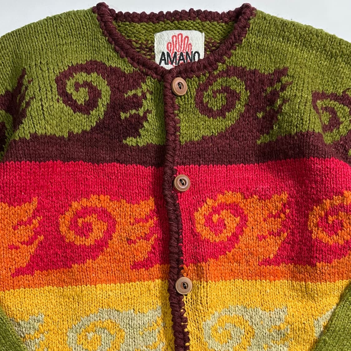 Amano 빅 웨이브 울 가디건   상품이미지2