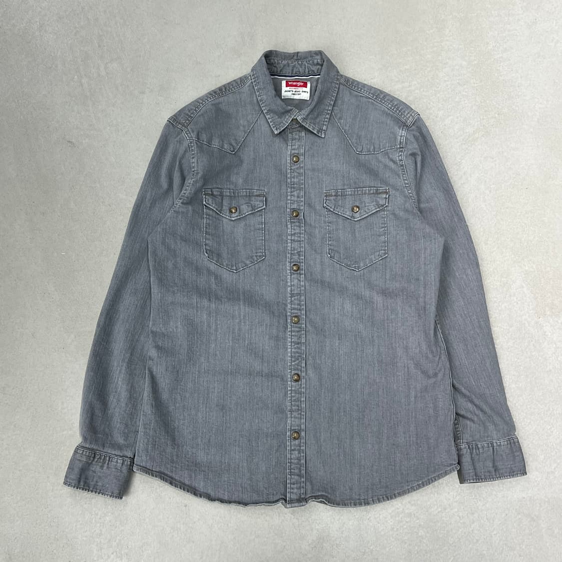 랭글러 그레이 데님셔츠 s09041 상품이미지1