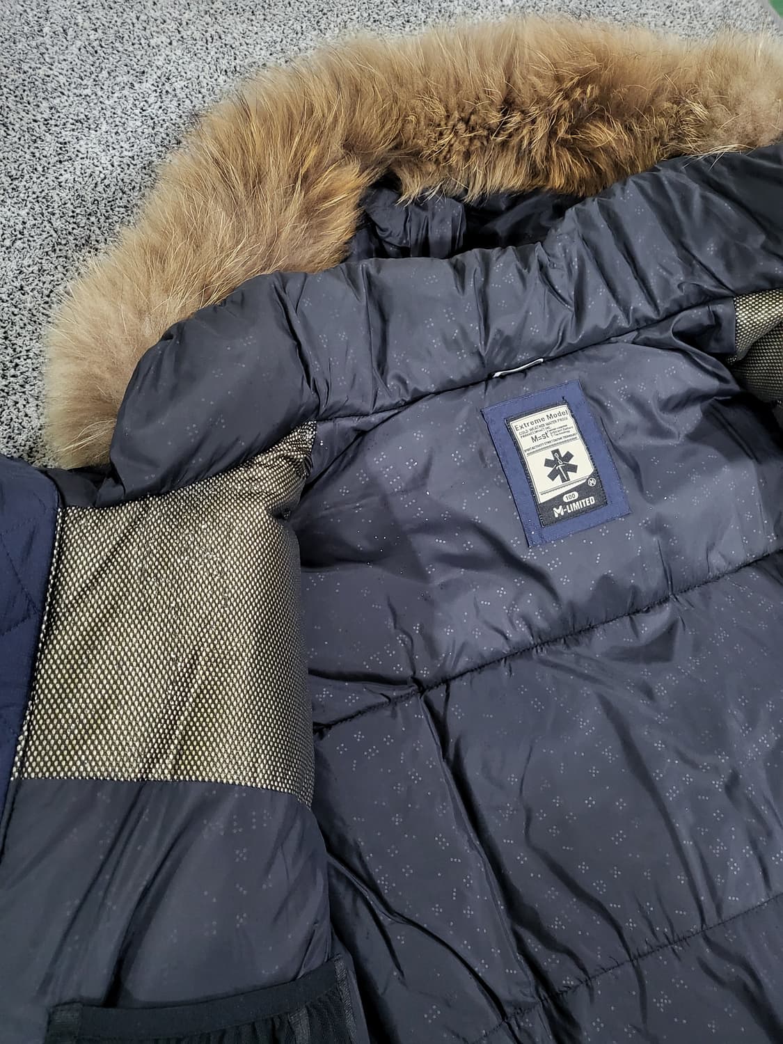 밀레 거위털 패딩 (퍼 후드)
 상품이미지7