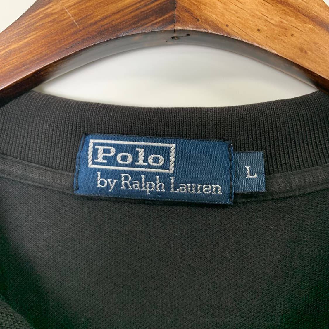 폴로 랄프로렌 신형 블랙 긴팔 카라 티셔츠 상품이미지5