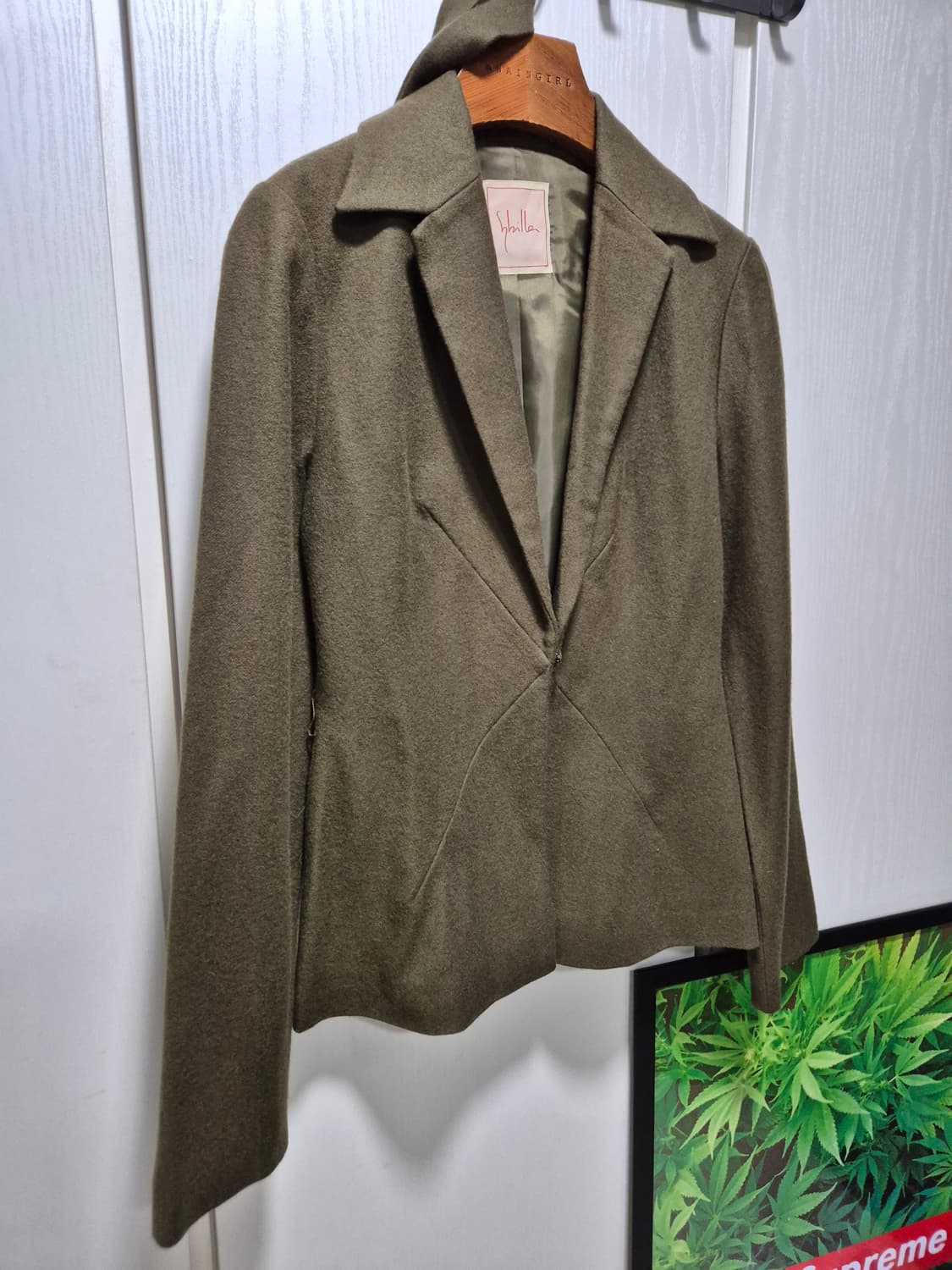 (세일)JPN 카키색 숏 자켓 벨트 스타일 상품이미지2