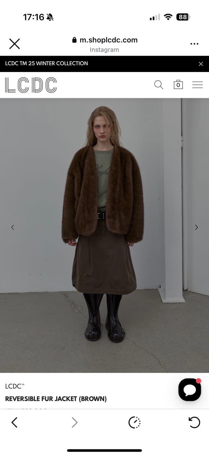 Lcdc 리버시블 퍼자켓 구해요! 상품이미지1