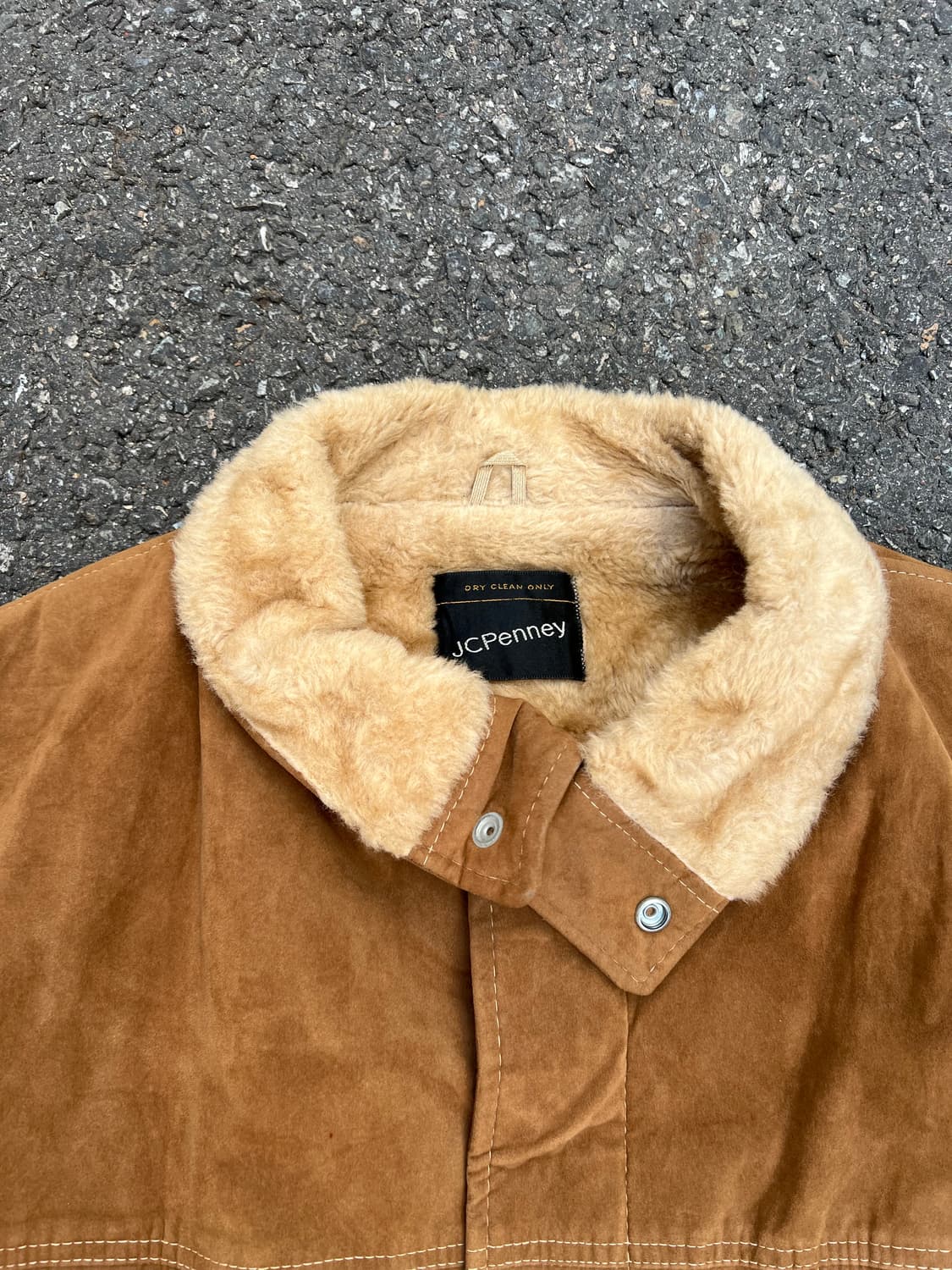 80s JC PENNEY SUEDE LEATHER 스웨이드레더 쉐르파자켓 상품이미지6