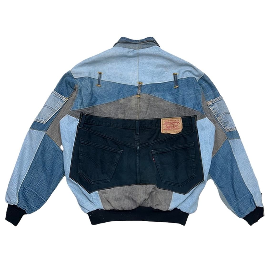 리바이스 리메이크 패치워크 춘추 청자켓 오버핏 OS 상품이미지7