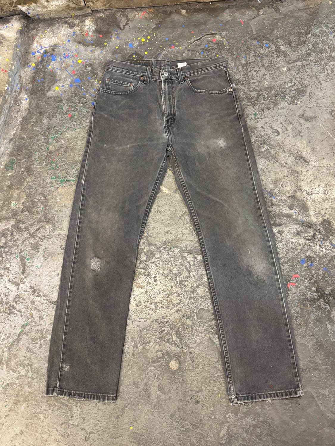 리바이스 505 레귤러 스트레이트 흑청 상품이미지7