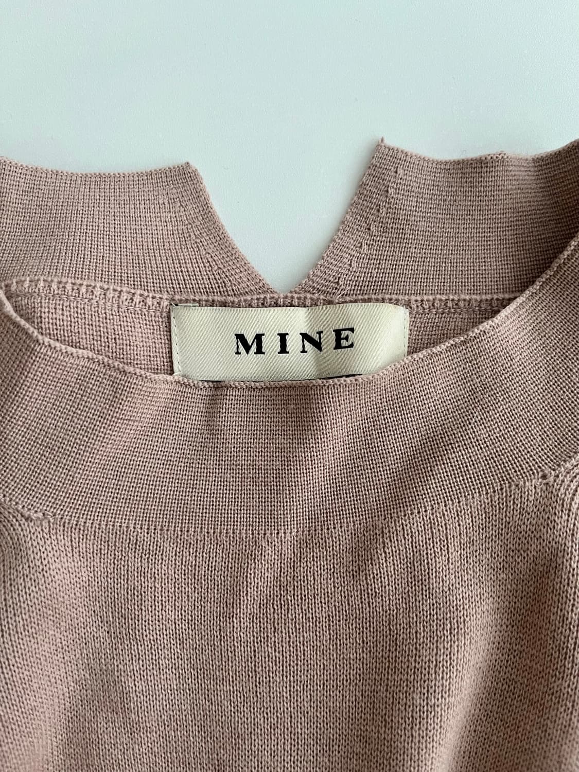 F) 한섬 마인 MINE 롱 니트 원피스 인디핑크 상품이미지4