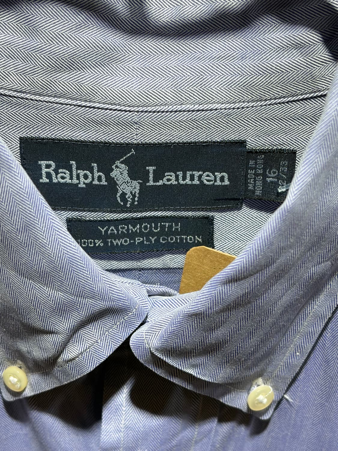 XXL 폴로랄프로렌 YARMOUTH 라이트퍼플 투플리 코튼 셔츠 상품이미지5