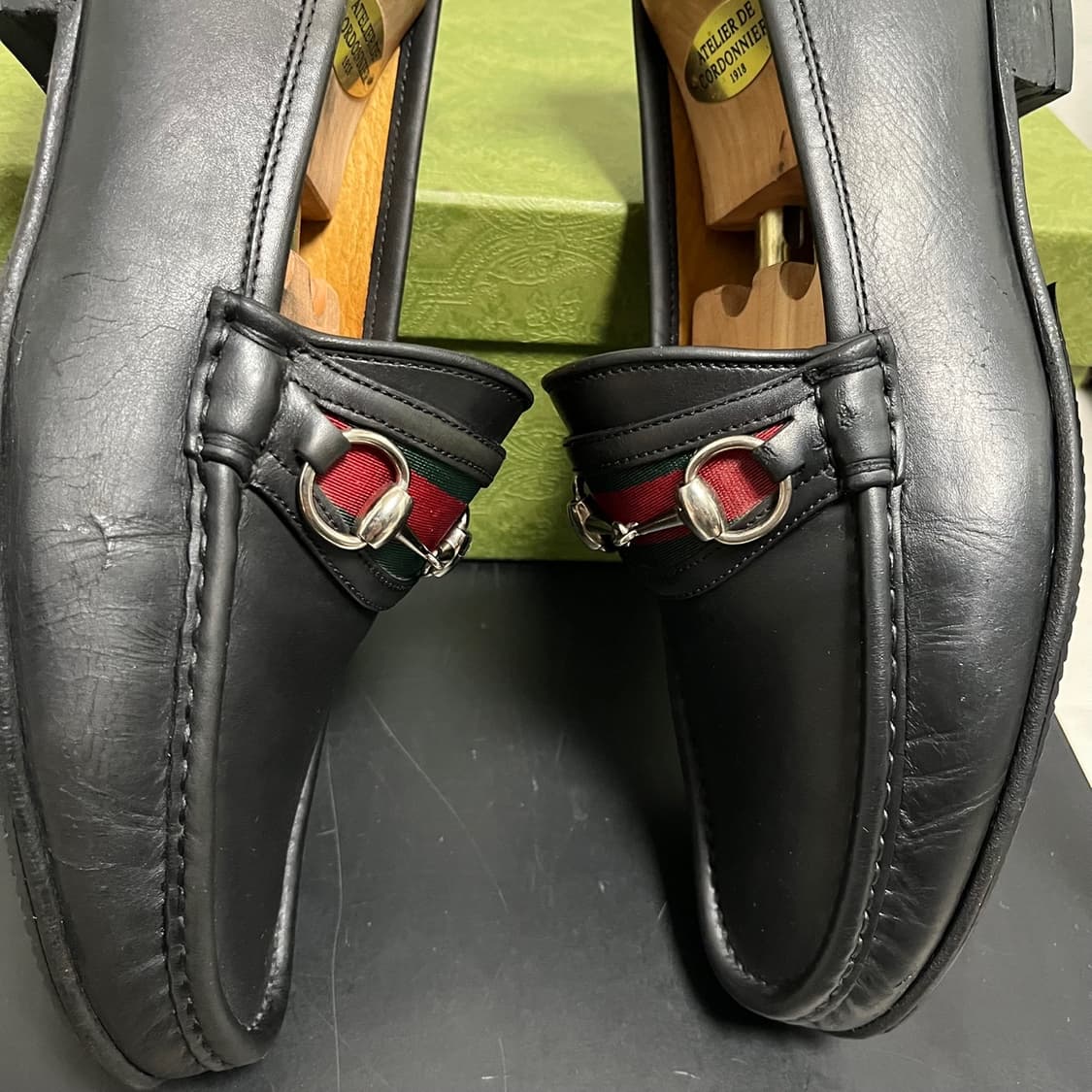 정품 42) 구찌 홀스빗 삼선 구두 로퍼 270~275 상품이미지6