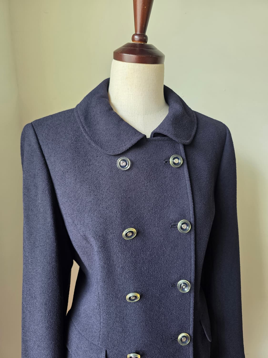 courreges 꾸레쥬 네이비 각인 더블 단추 셋업 상품이미지3