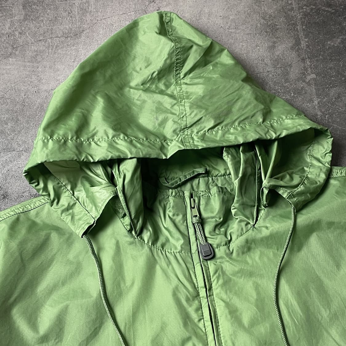 LANDS' END 빈티지 그린 후드 윈드브레이커 A00557 상품이미지2