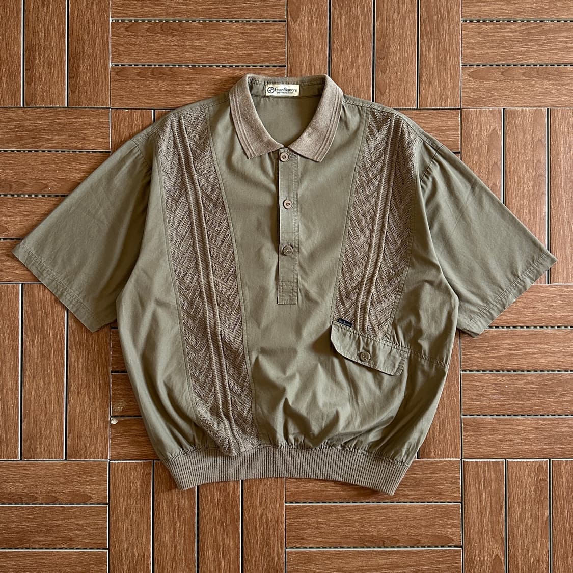 Gran Signore linen pocket 1/2 tee 상품이미지1