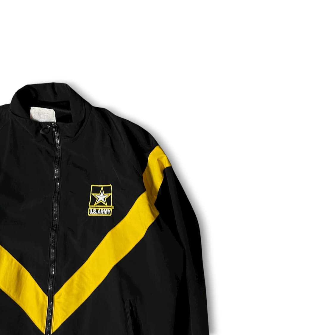 미군 APFU US 아미 블랙 옐로우 아노락 나일론 바람막이 자켓  상품이미지2