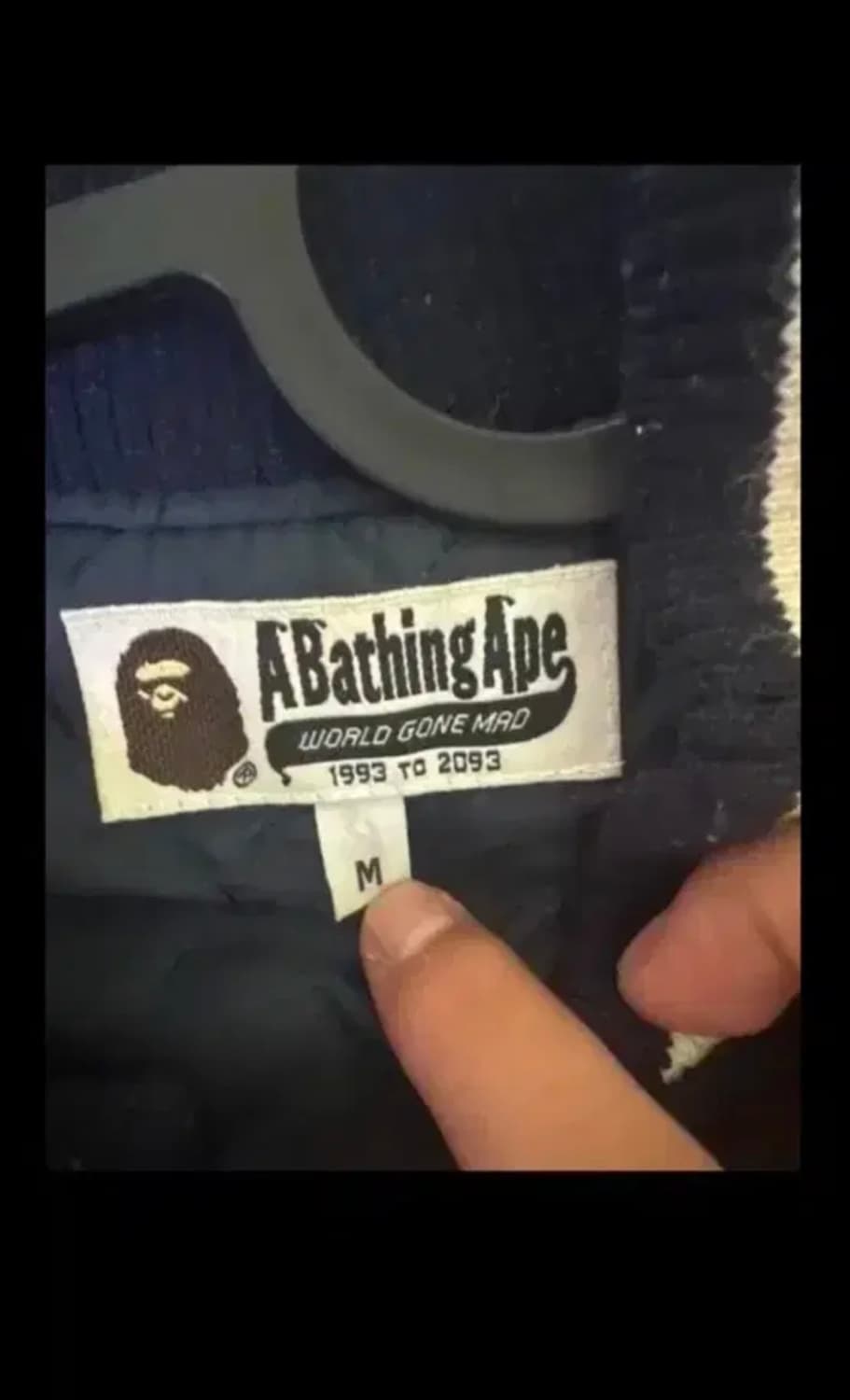 베이프 sta로고 스타디움 레더 자켓 사이즈 m 상품이미지8