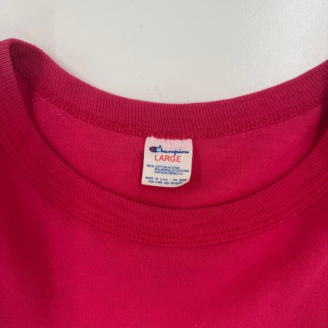 80‘s Champion Pink T-shirts 상품이미지3