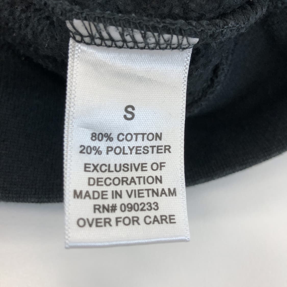 피오갓 에센셜 블랙 스웻셔츠 S 상품이미지6