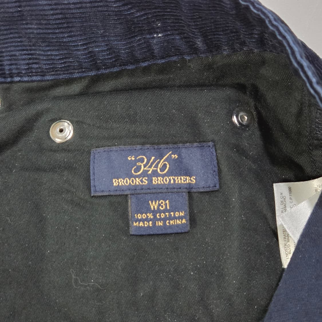 브룩스브라더스 코듀로이 팬츠 31 상품이미지3