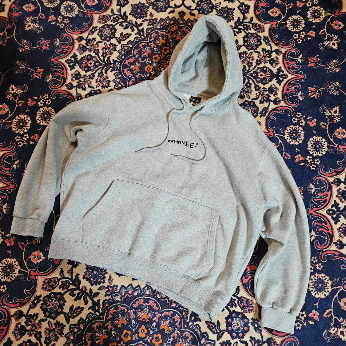 꼼파뇨 일러스트 타투 기모 후드 M size 상품이미지3