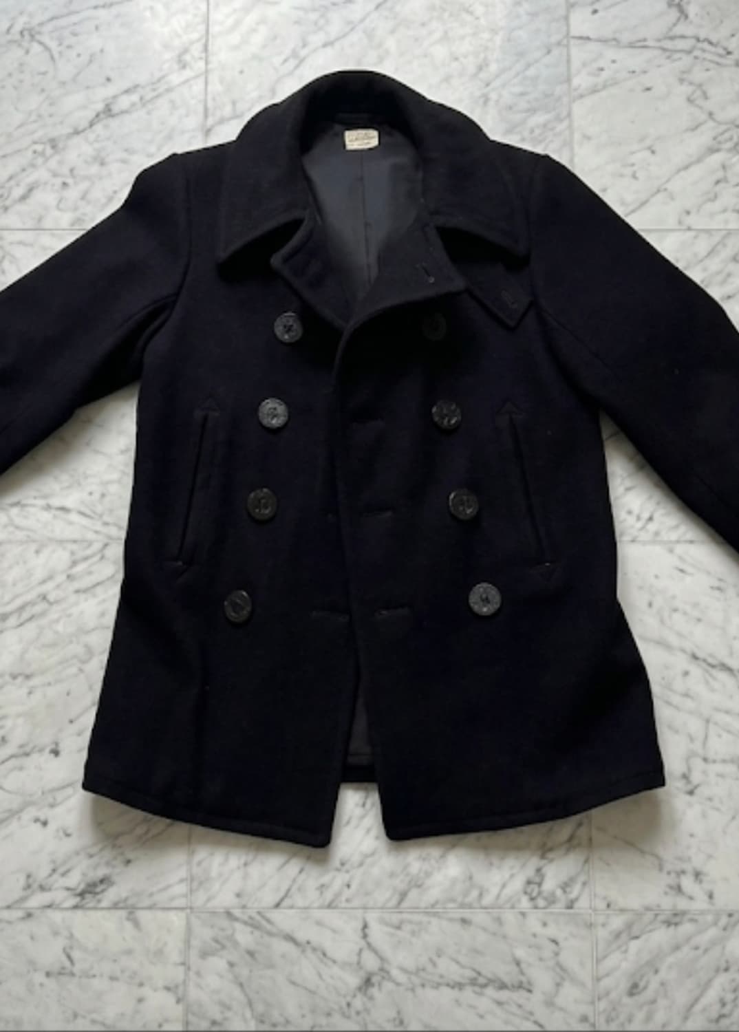 리얼맥코이 US Navy 멜튼울 피코트 상품이미지1