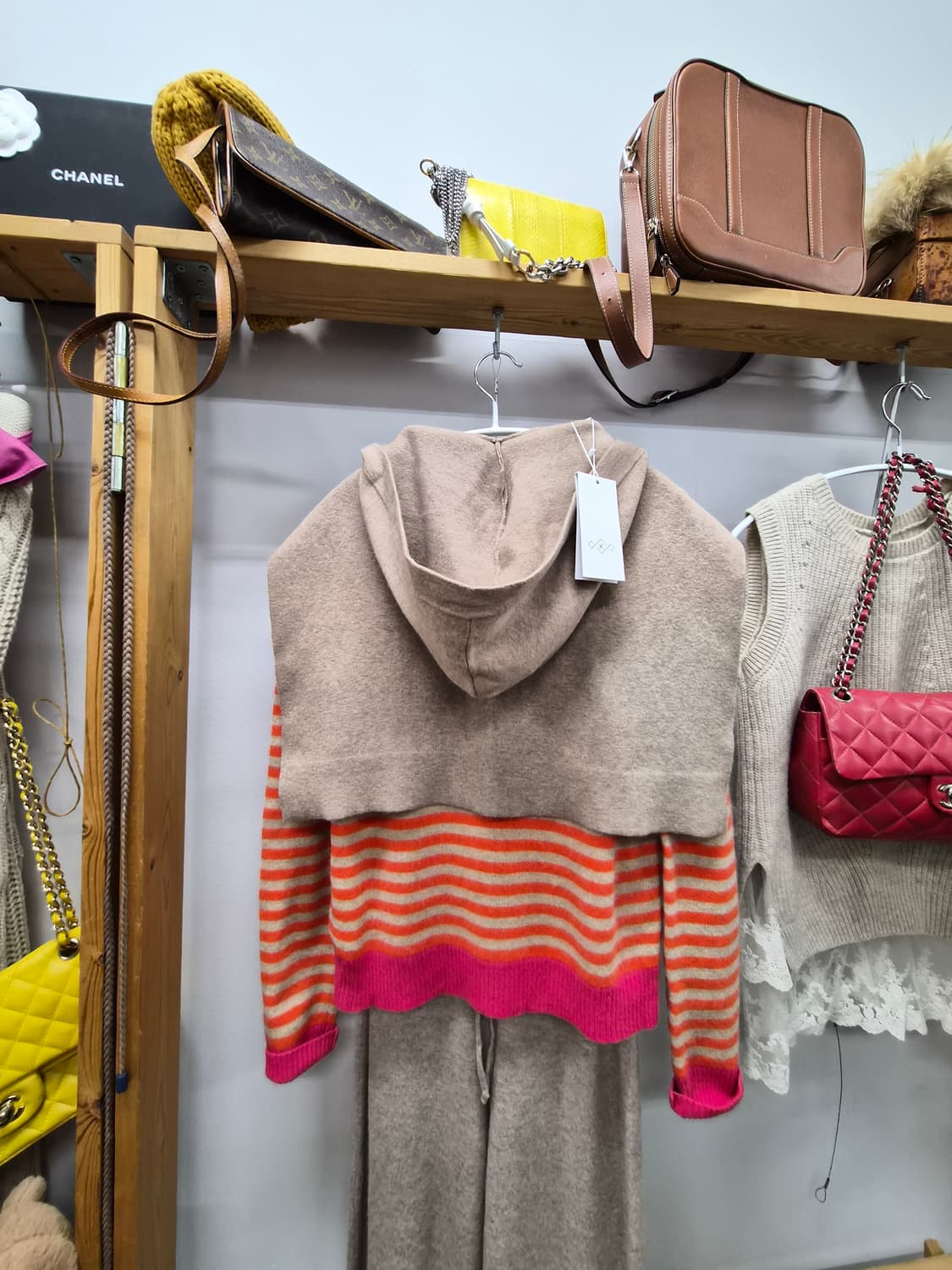 후드숄 니트 상품이미지1