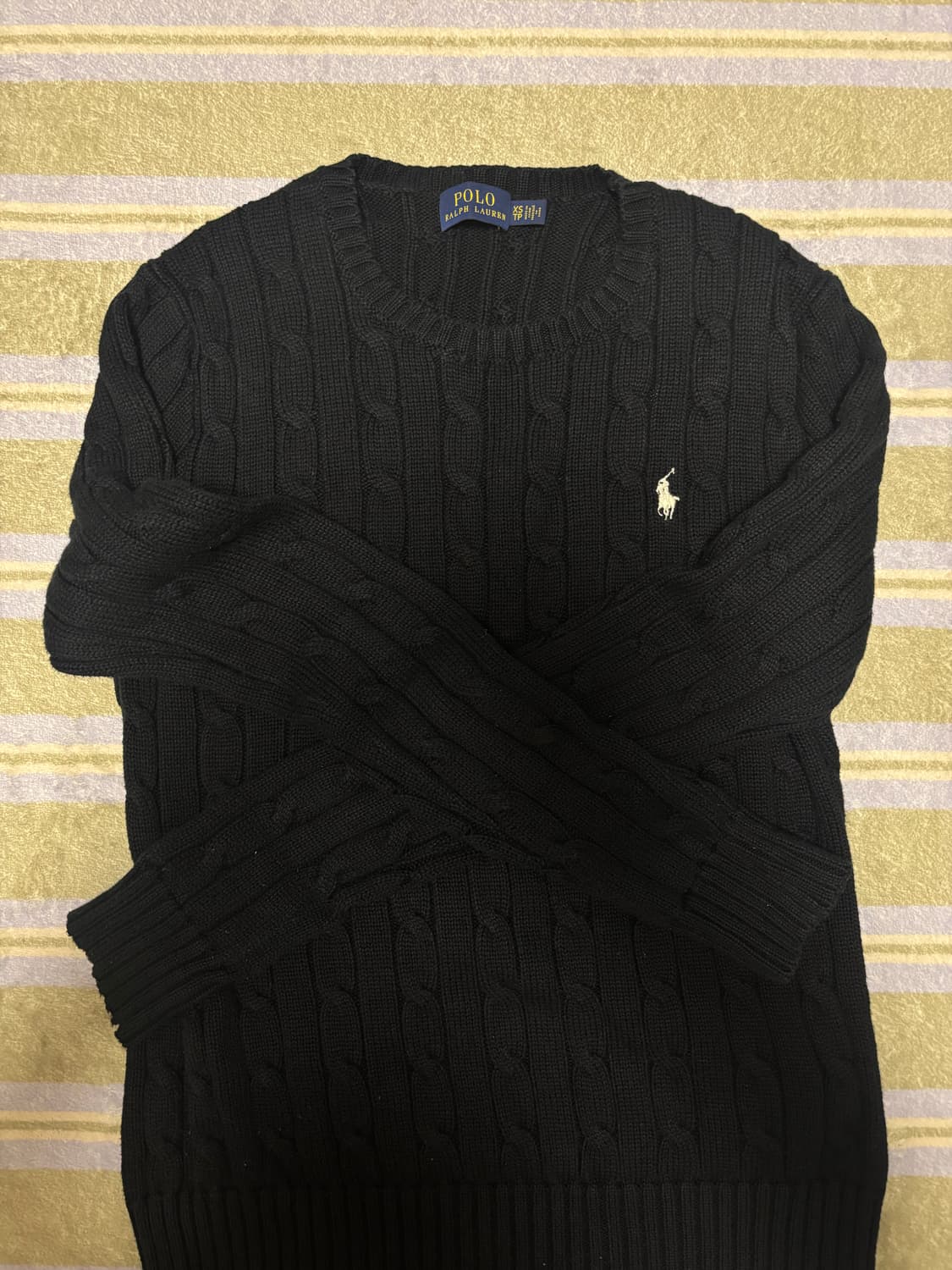 폴로 여성니트 블랙 xs 상품이미지2