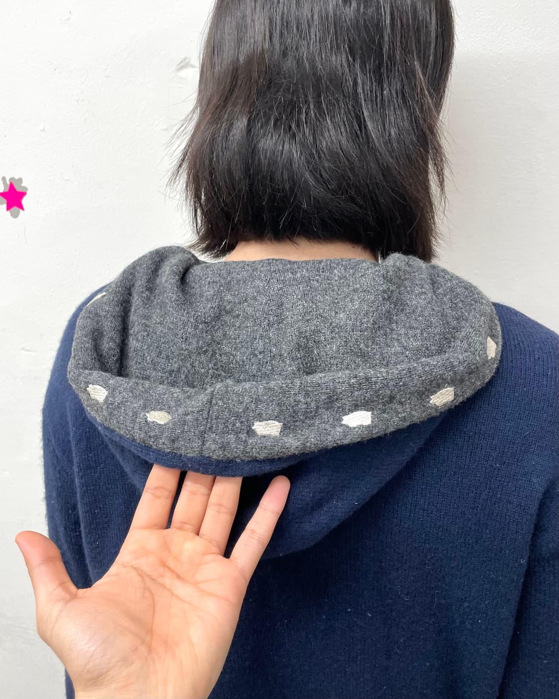 Drugstore Pig Navy Hoodie 상품이미지3