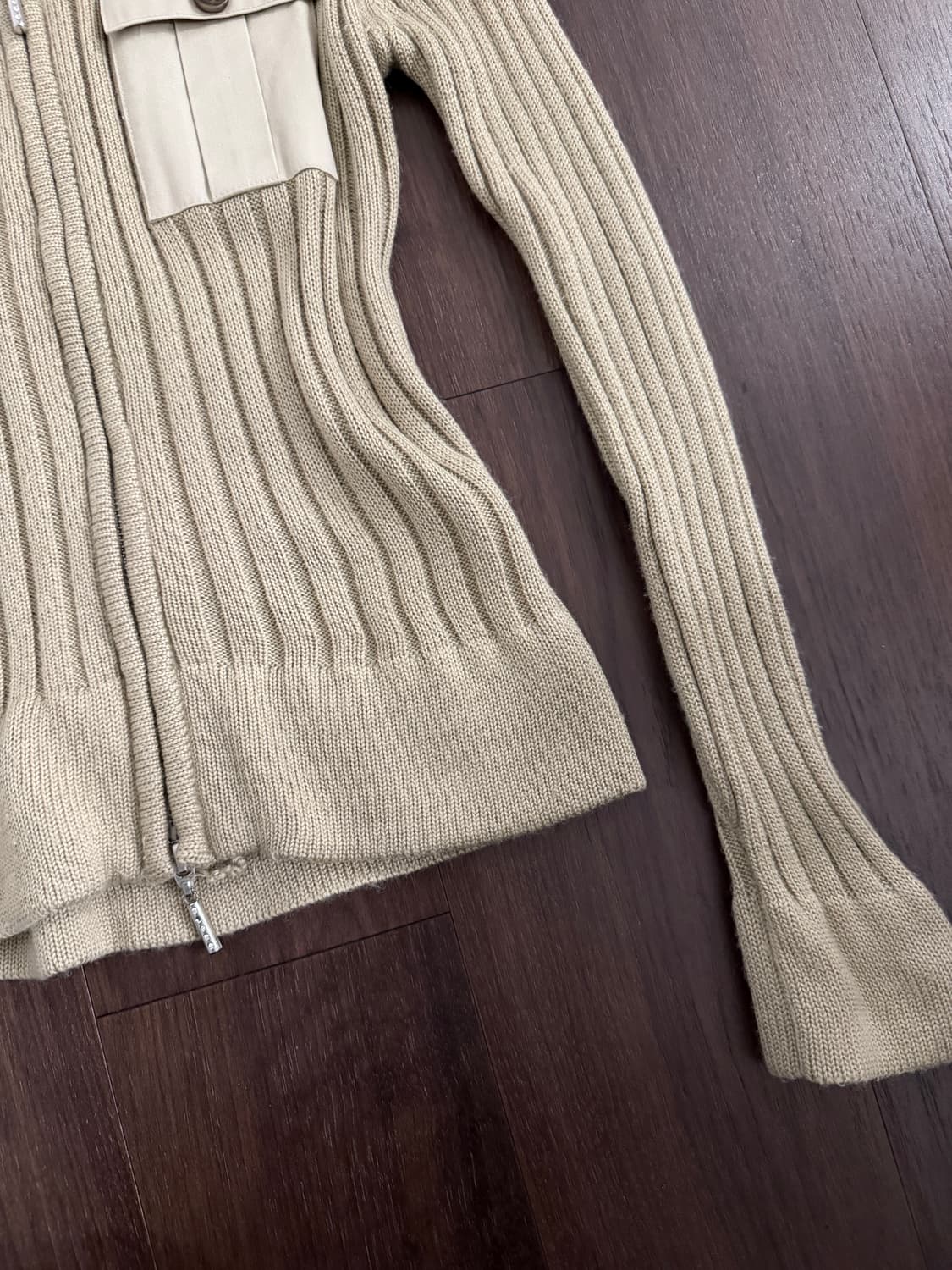 일본 토끼털 니트 집업 가디건 상품이미지3