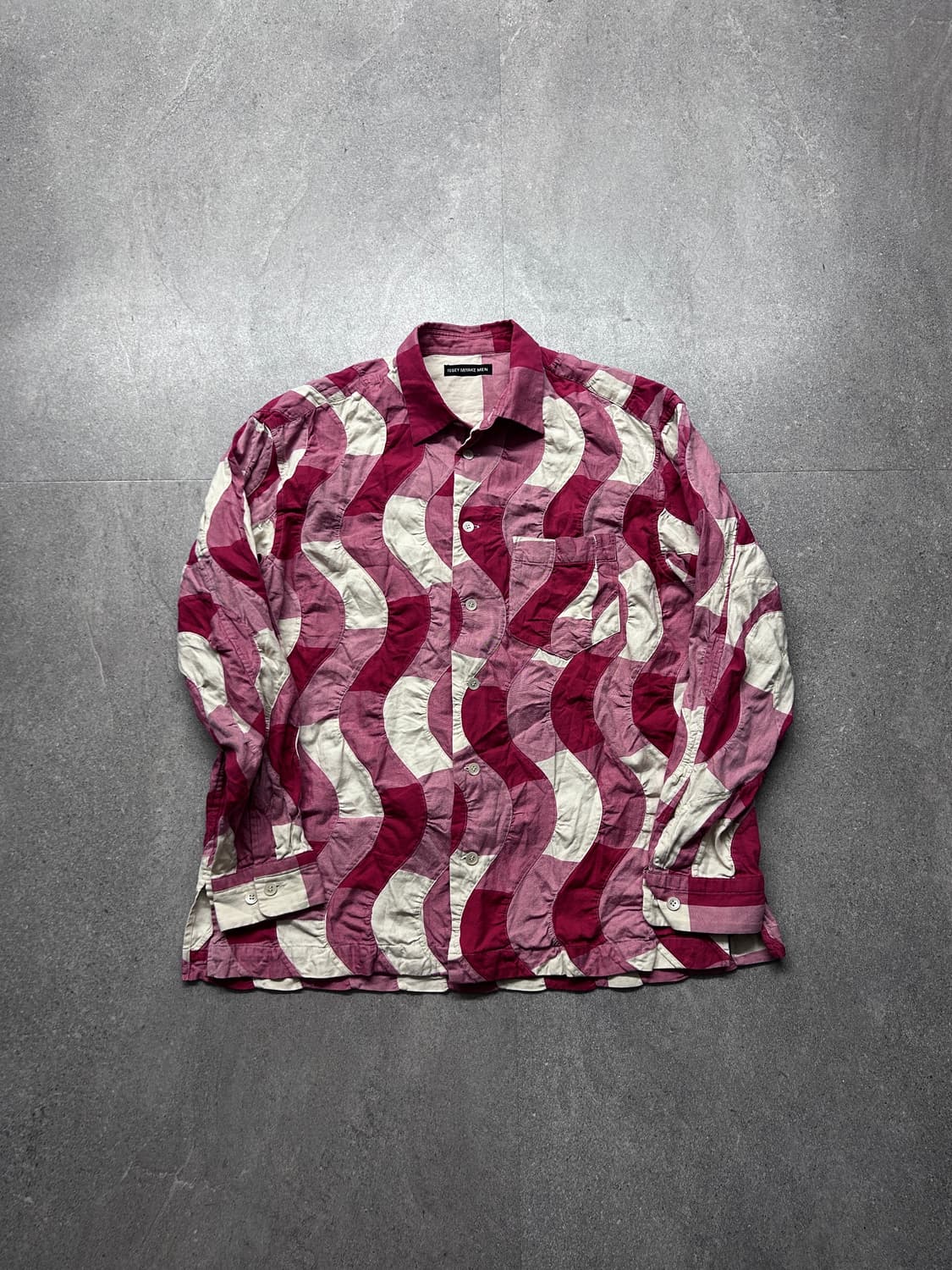 이세이 미야케 맨 패치워크 웨이브 셔츠 상품이미지4