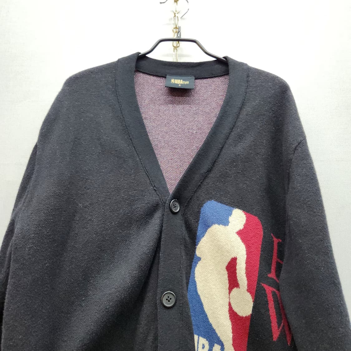 NBA 하드우드 클래식 로고 코튼/캐시미어 가디건 S(L) 상품이미지2