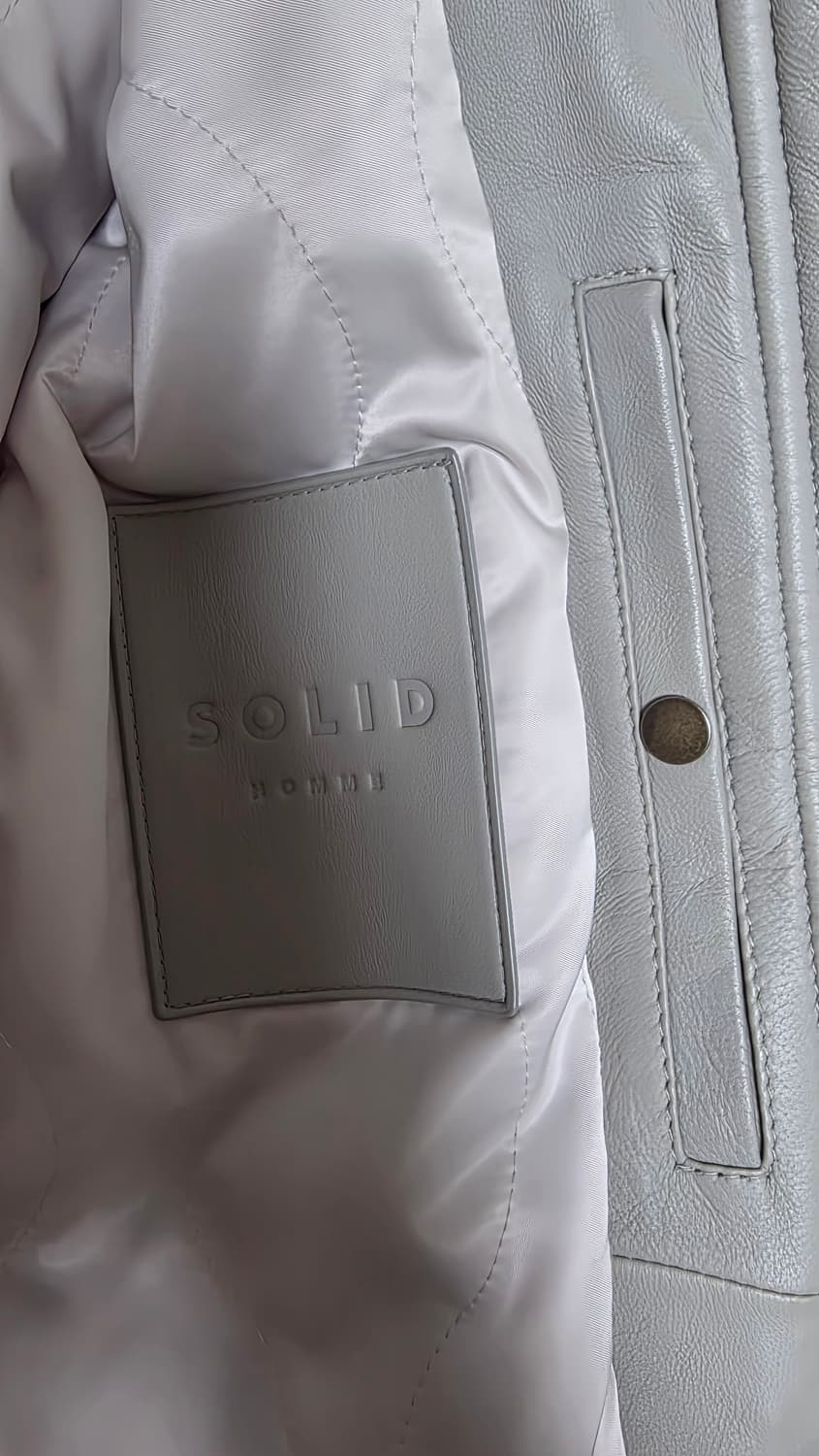 [새제품]솔리드옴므 양가죽 MA1 / 46사이즈 오버핏 상품이미지4