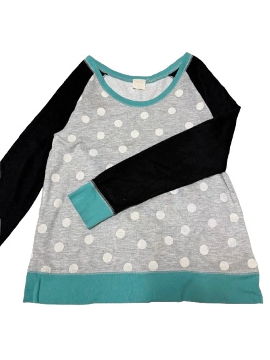 mint&black dot long sleeve T-shirt 상품이미지2
