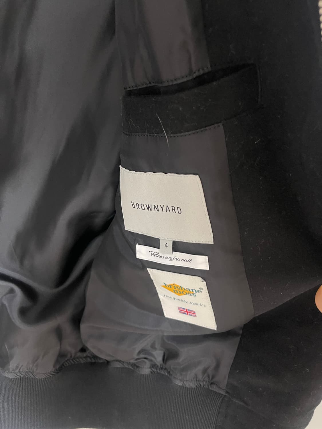 브라운야드 몰스킨 블루종 블랙 4사이즈 (새상품) 상품이미지3