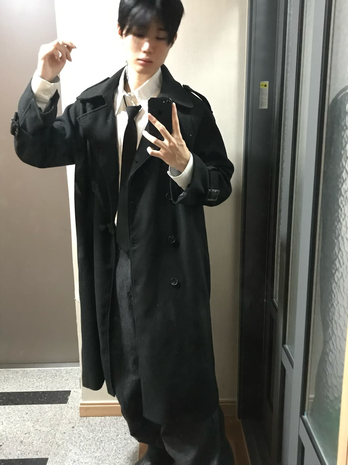 black slim coat 상품이미지1