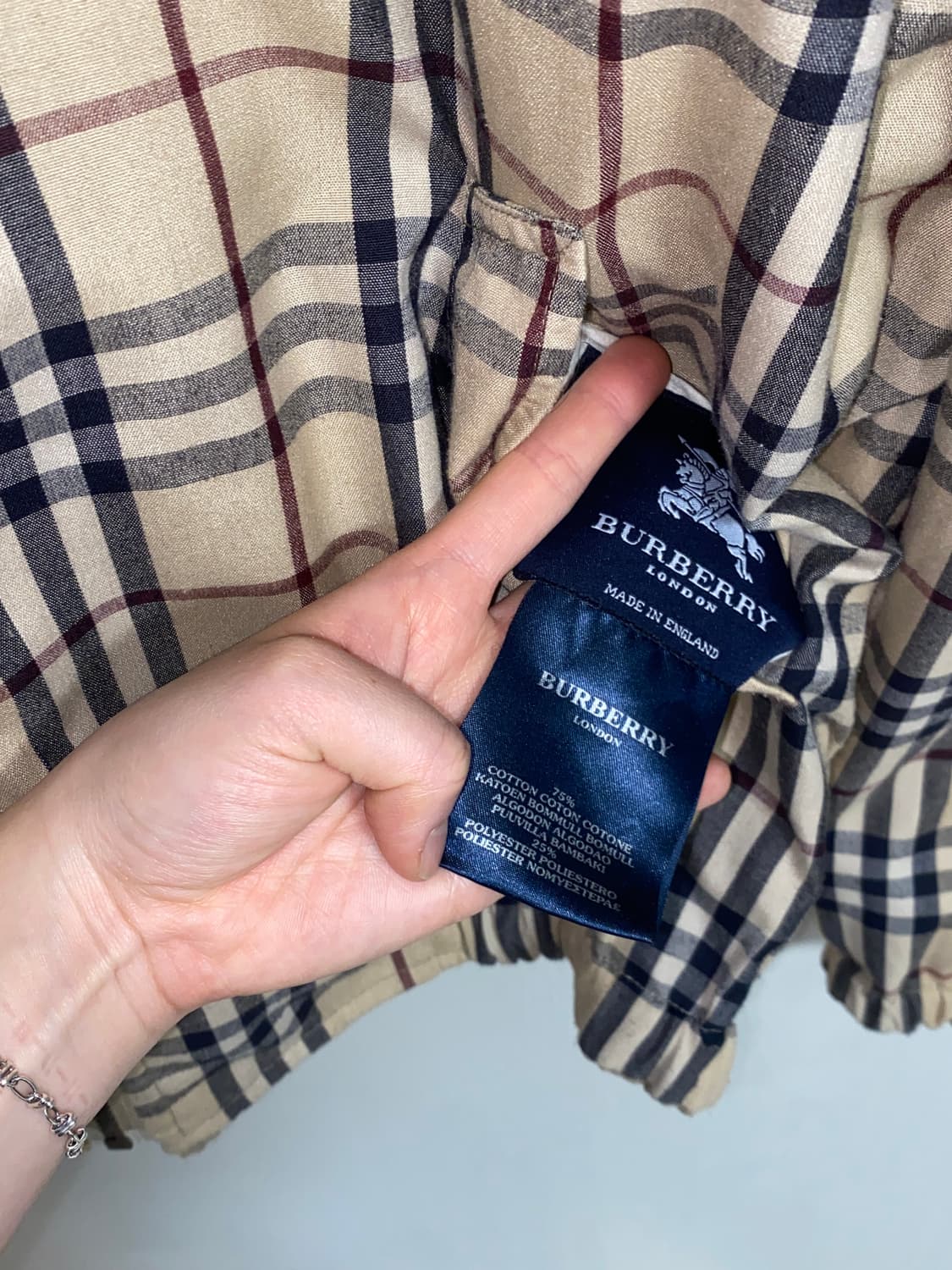 90s 올드 리버시블 버버리 자켓 (XL-XXL) 상품이미지7