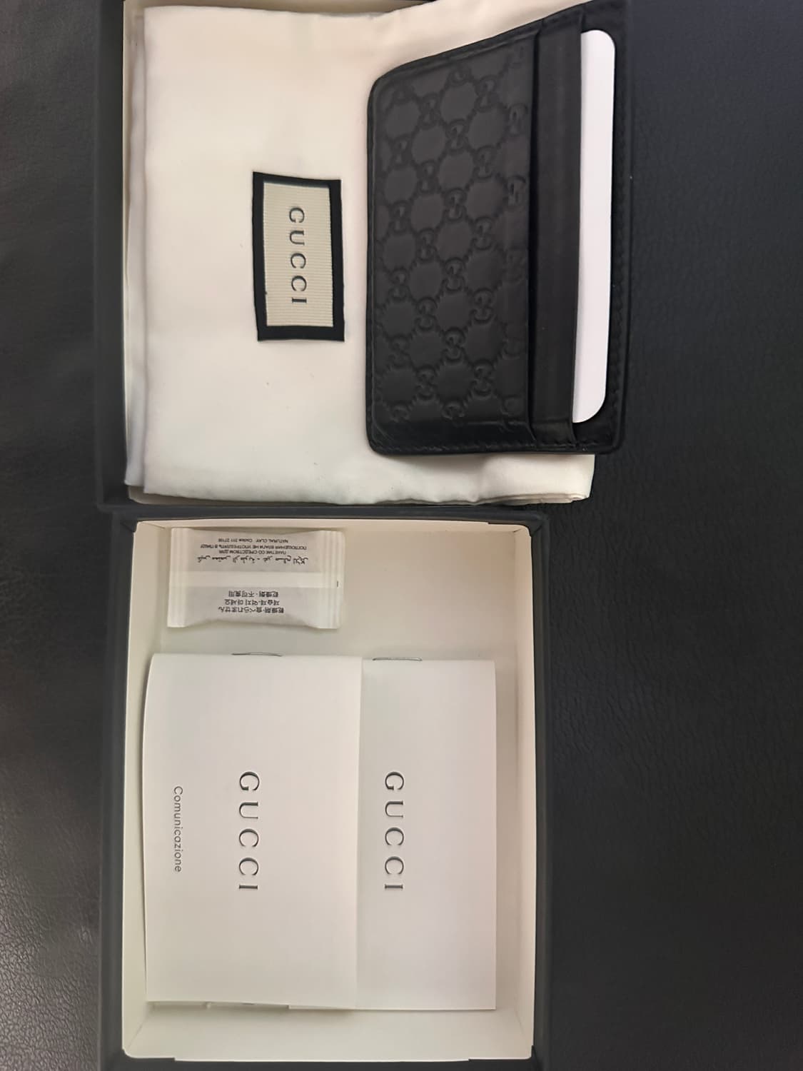 구찌 마이크로 GG 시마 카드 케이스 블랙 상품이미지3