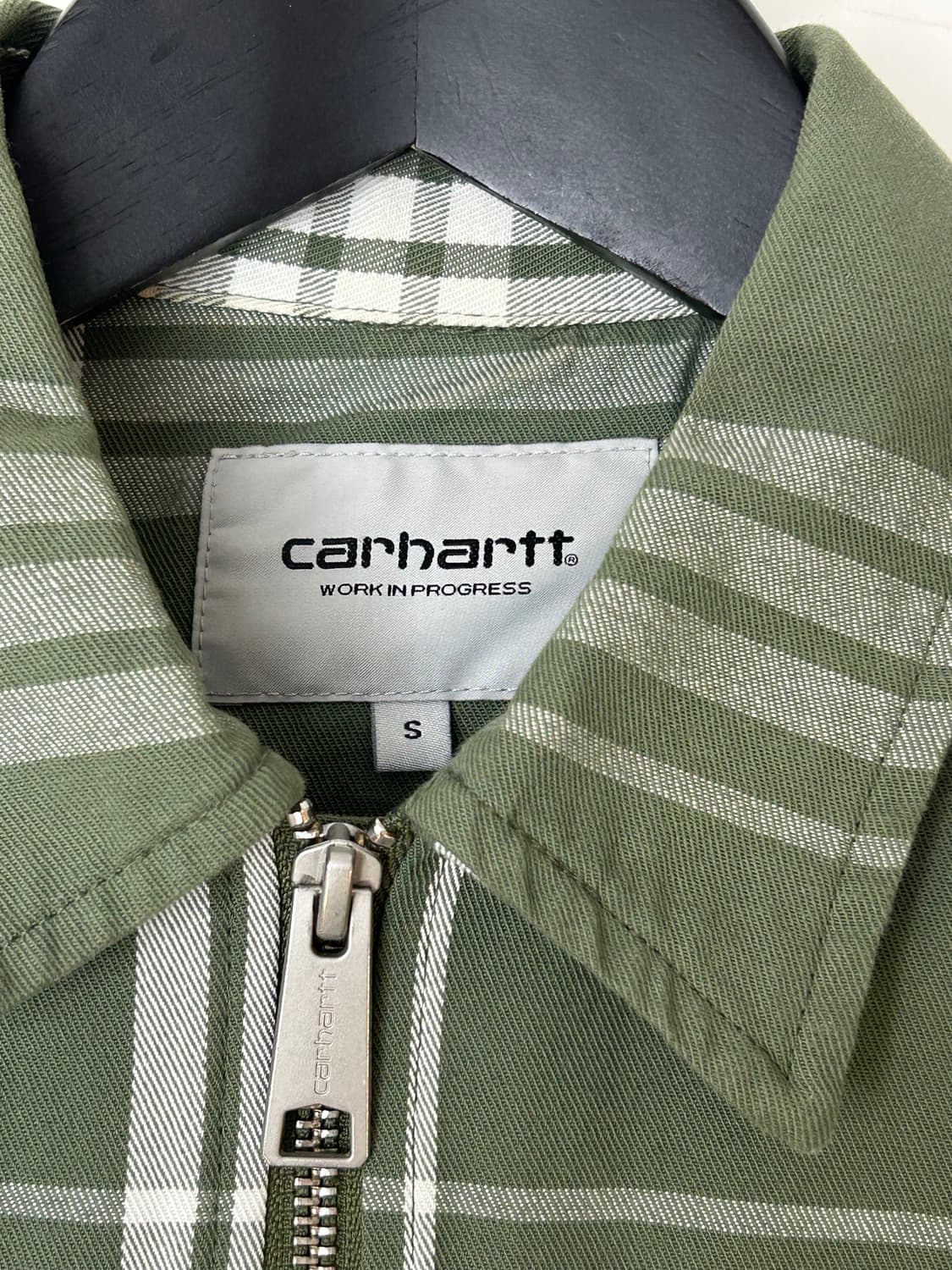 Carhartt 칼하트 윕 그린체크 셔츠 자켓  상품이미지9