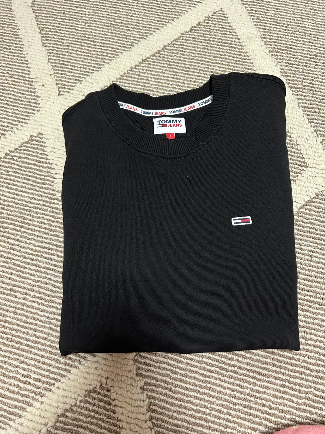 (정품) 타미진스 블랙 맨투맨 S 상품이미지1