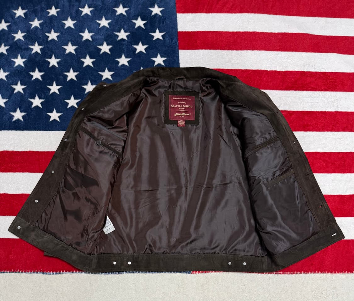 에디바우어 스웨이드 레더 자켓 Eddie Bauer [L]  상품이미지6