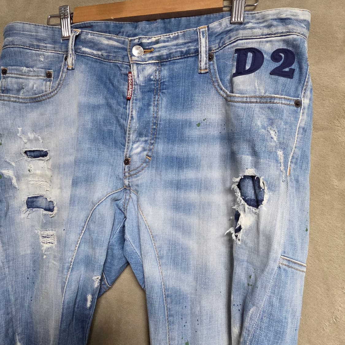 디스퀘어드2 데미지 워싱 진 청바지 남자바지 52 (34-36) 상품이미지3