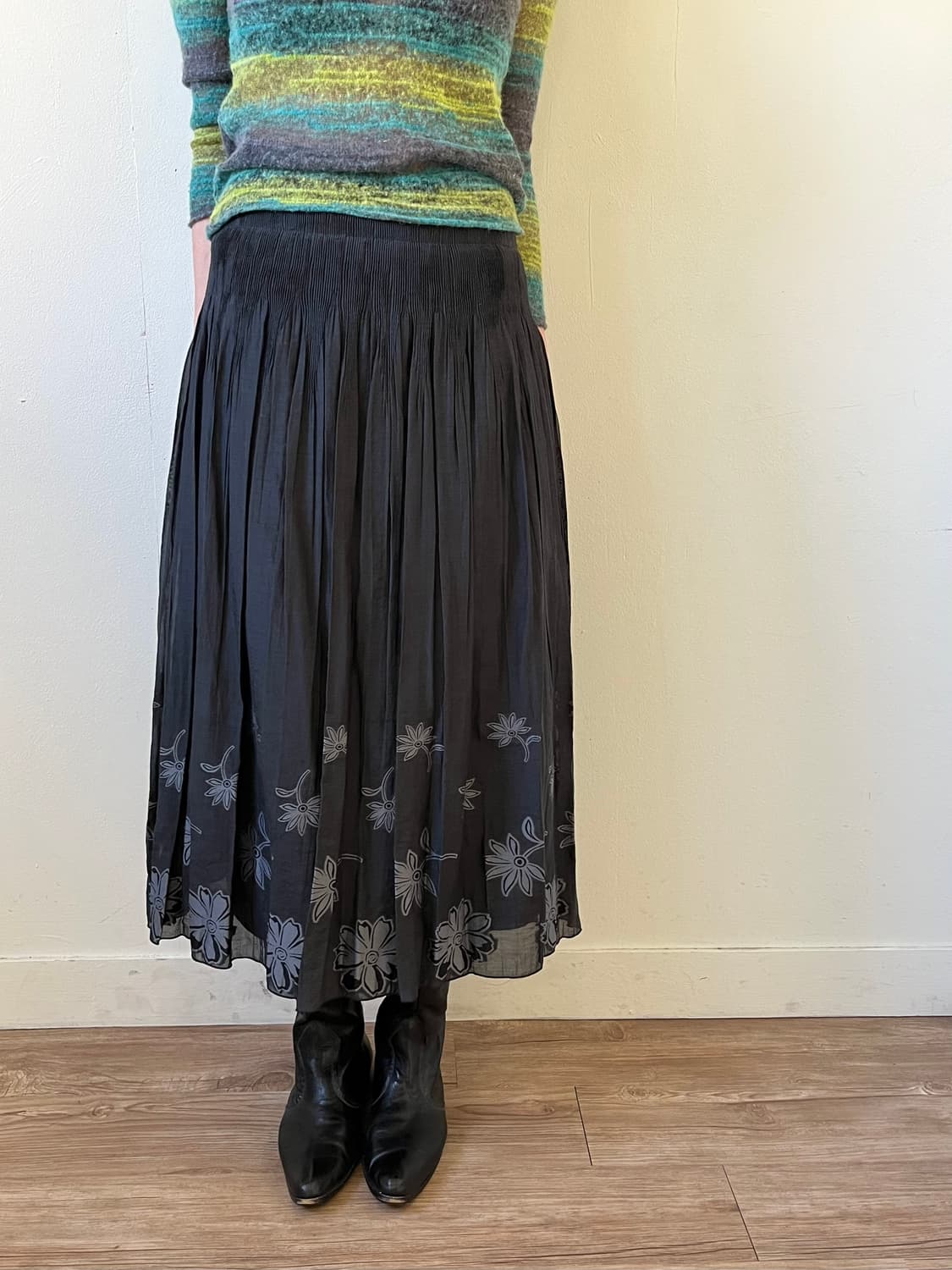 Japan vtg 플라워 스커트 상품이미지4