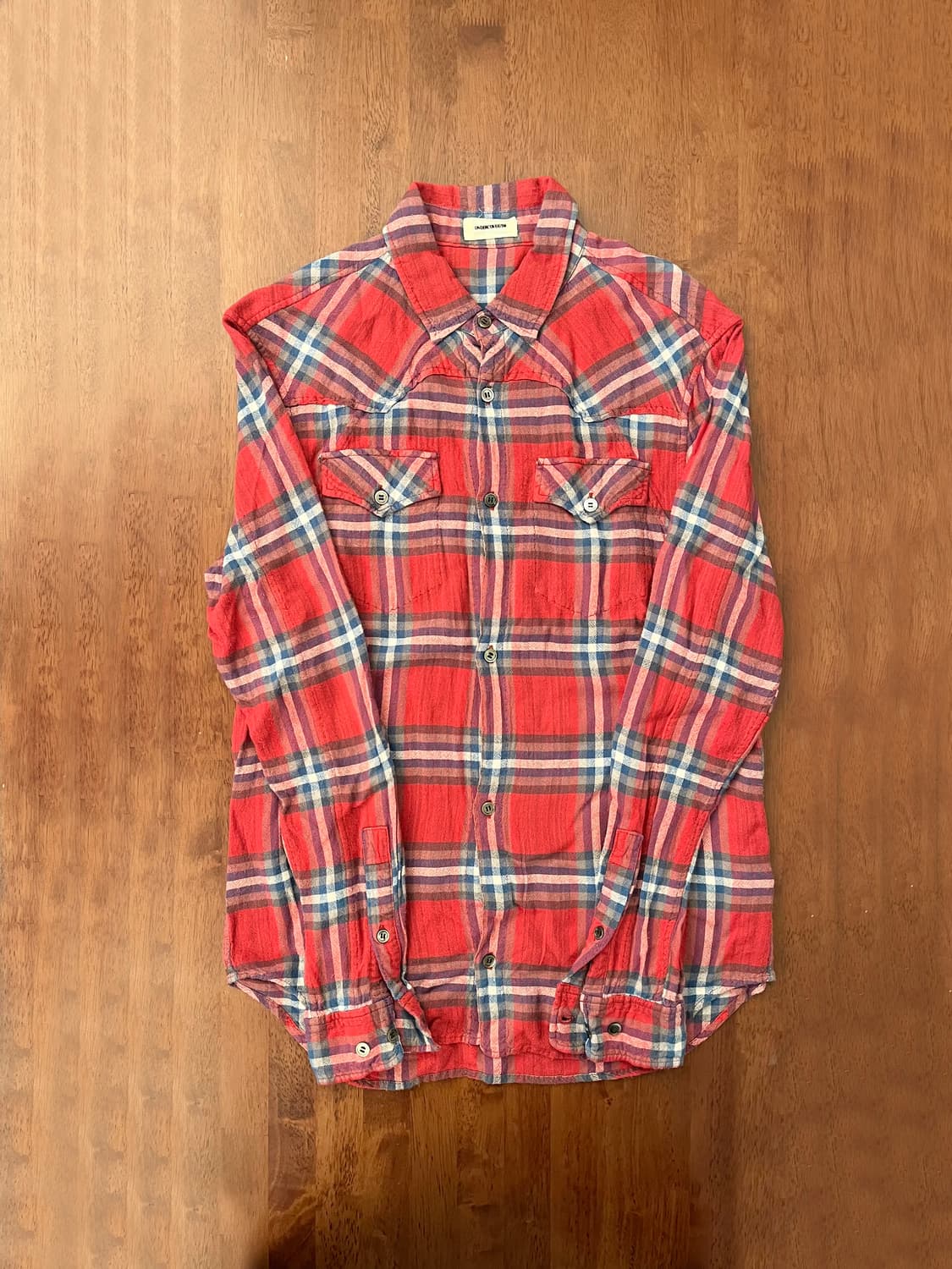 언더커버 11AW 레이온 체크 셔츠 상품이미지1