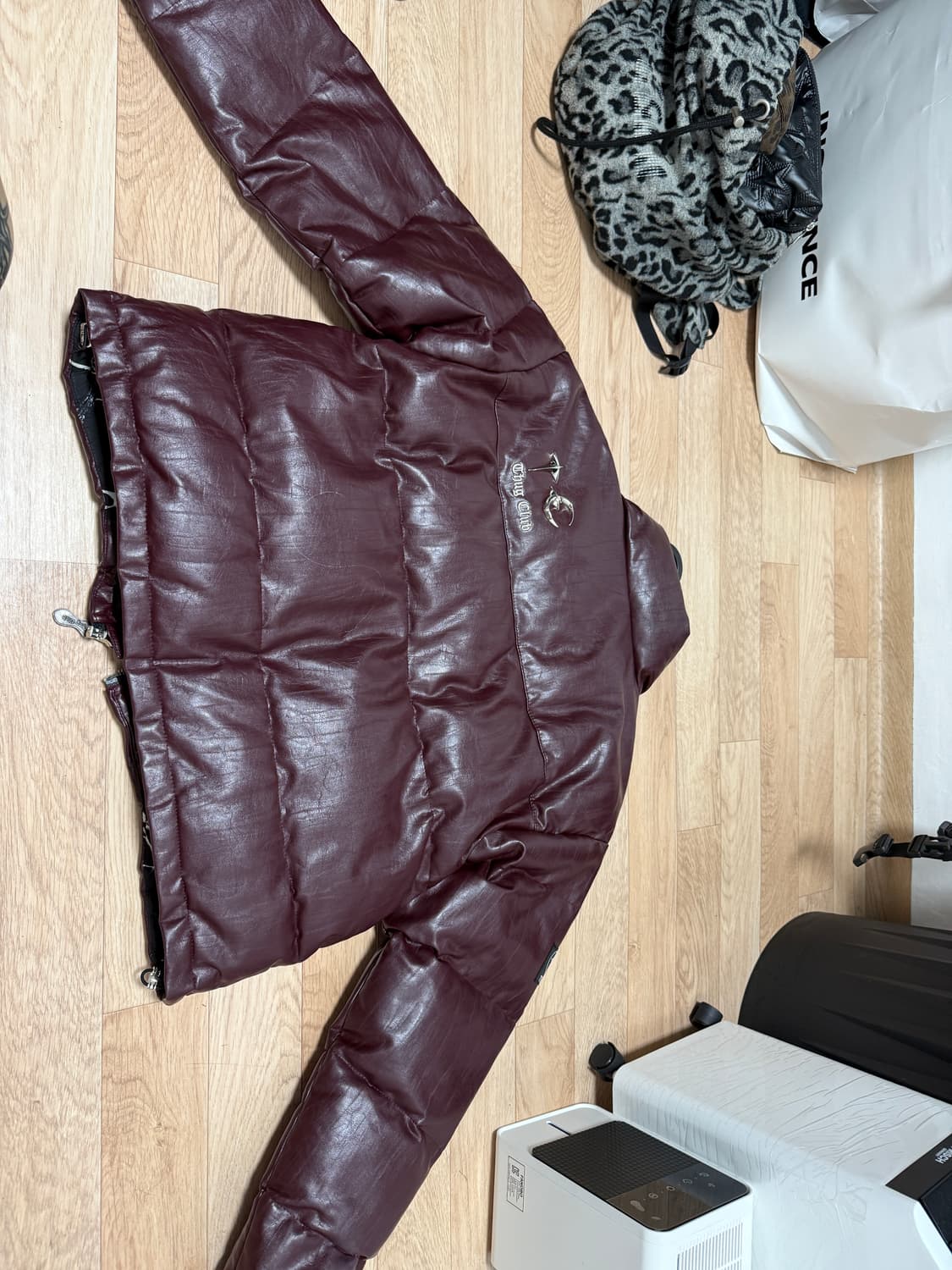 떠그클럽 패딩 퍼플 사이즈1 상품이미지4