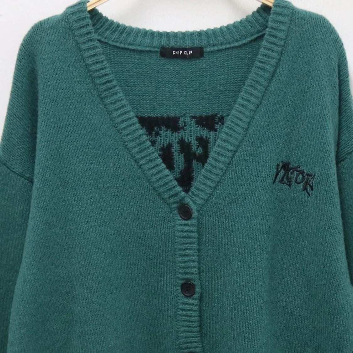 CHIP CLIP 부클 그린 가디건 61208 상품이미지5