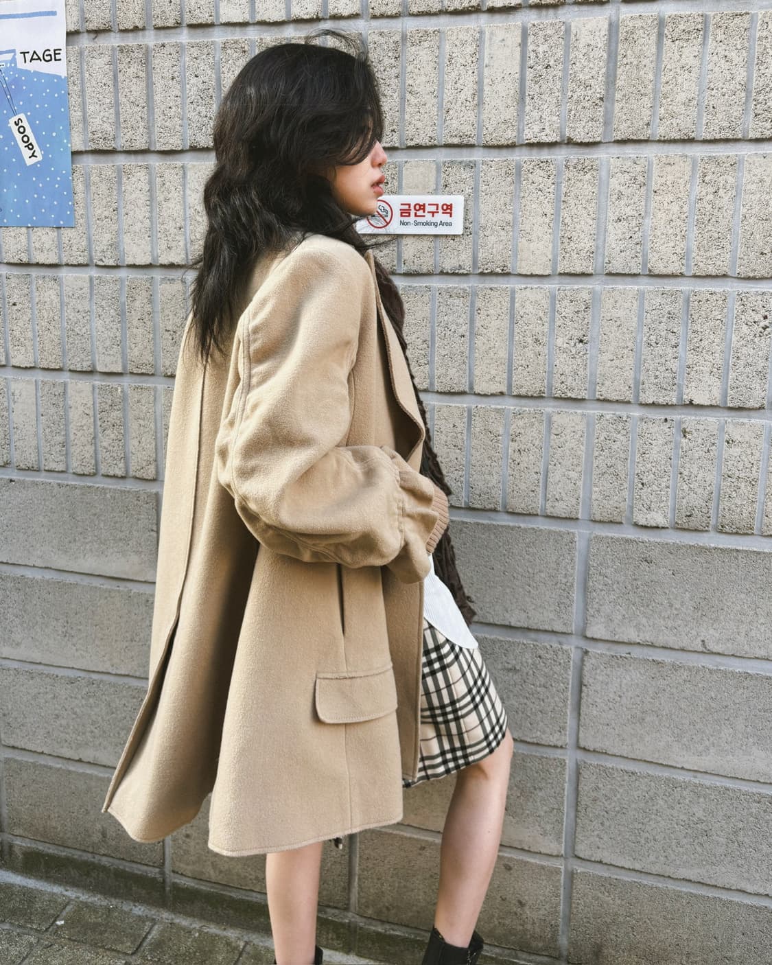 언더커버 드레이프 디테일 워머 더블 코트 상품이미지4