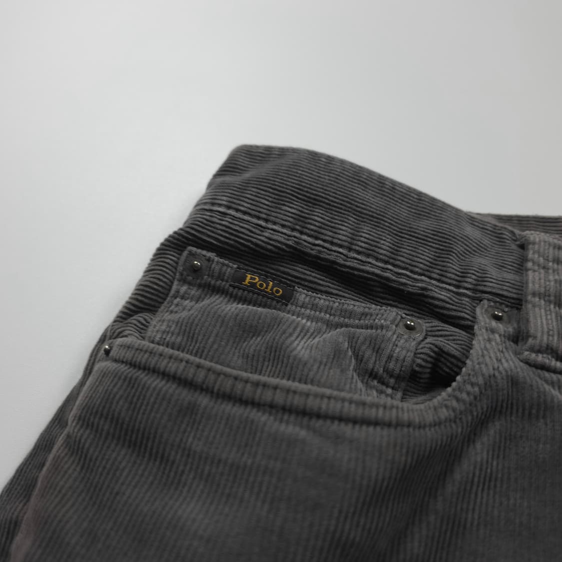 폴로 랄프로렌 가죽 패치 아메카지 코듀로이 팬츠 (32) 상품이미지4